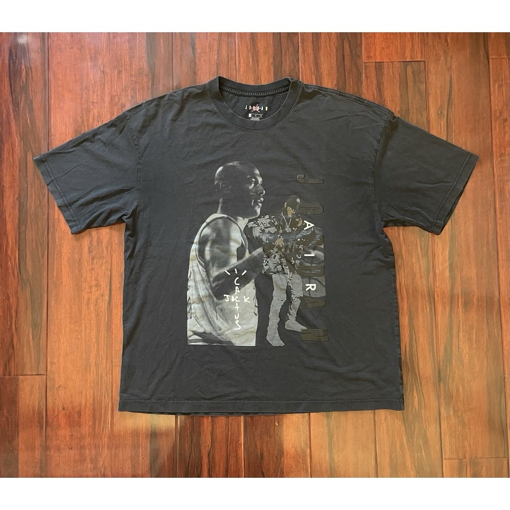 Travis Scott Cactus Jack x Air Jordan Tee Black 2019 (CJ9059-010) Men's Large